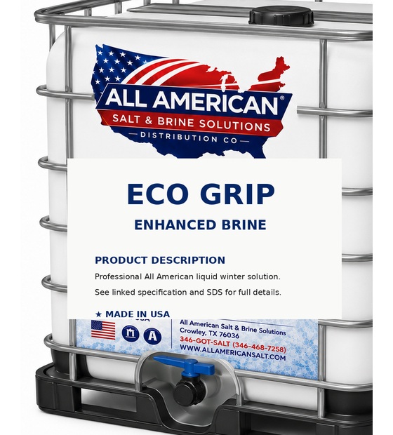 EcoGrip organic-additive liquid – All American Salt & Brine Solutions